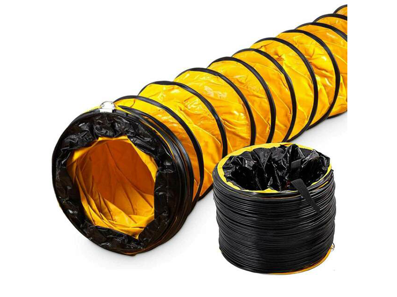 High Temperature Fire Resistant Spria Duct PVC Air Ventilation Flexible Duct Hose