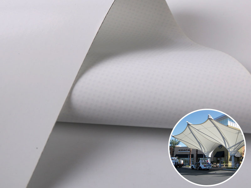 Weather Resistant PVC PVDF Membrane for Parking Shade Canopy Weather Resistant PVC PVDF Membrane for Parking Shade Canopy